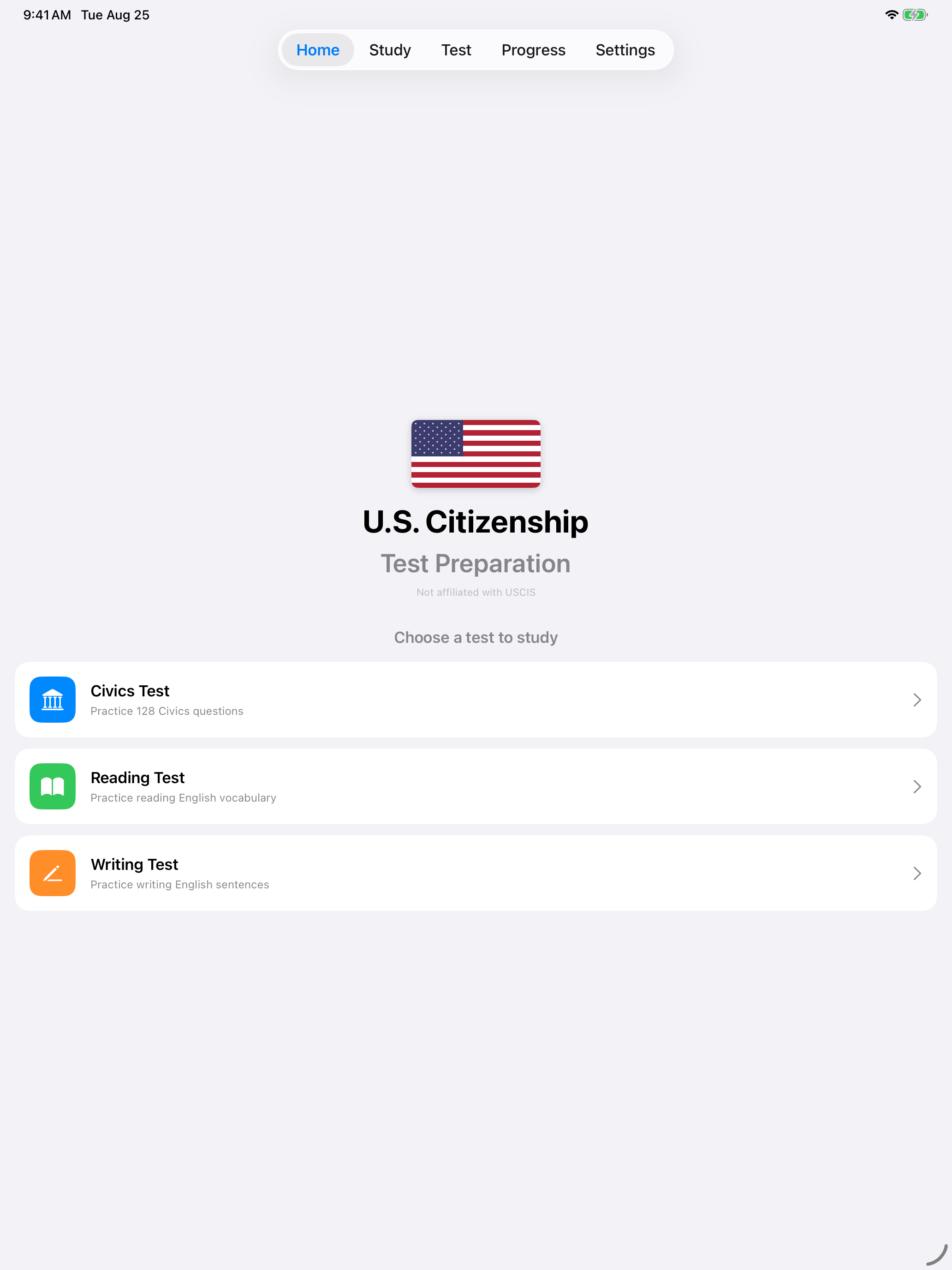 The onboarding summary screen on iPad