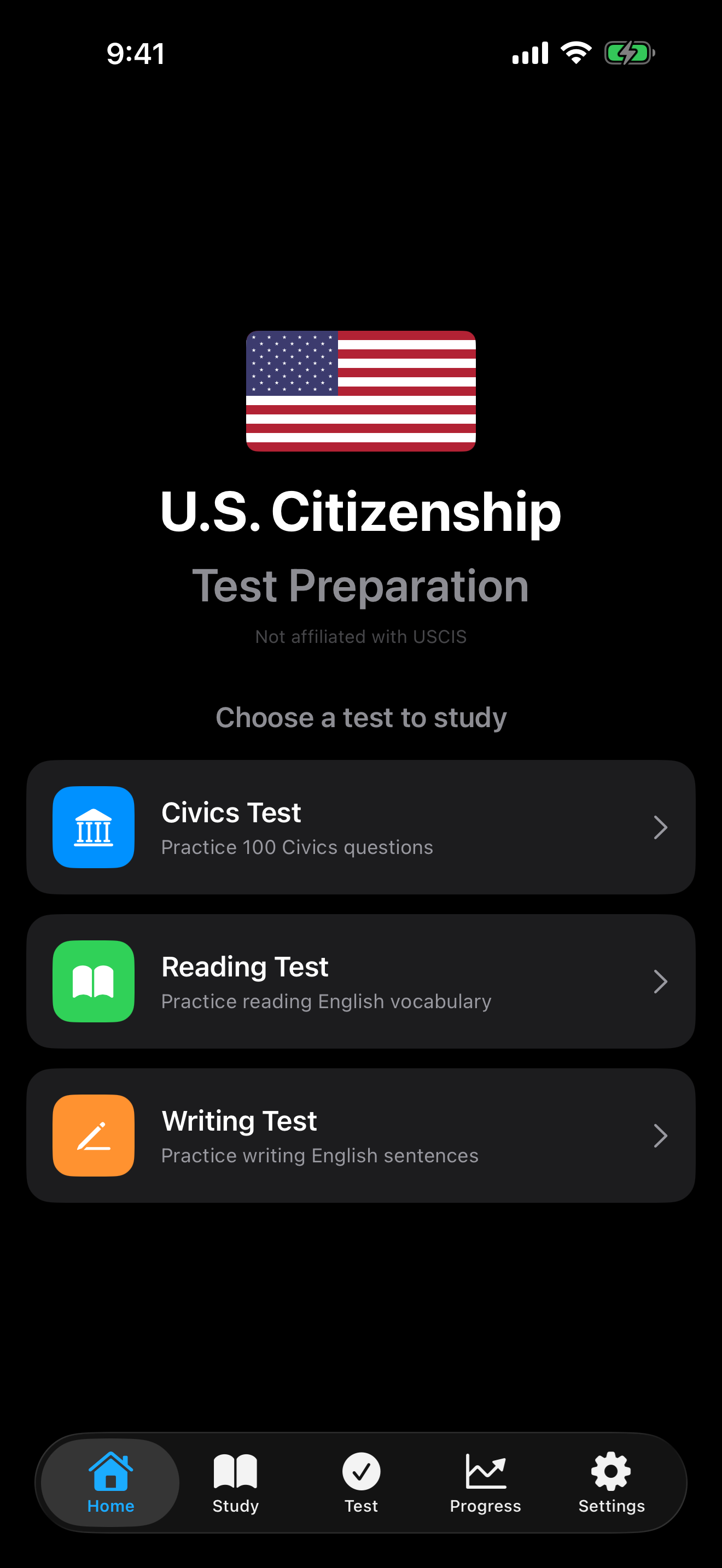 Home screen on iPhone