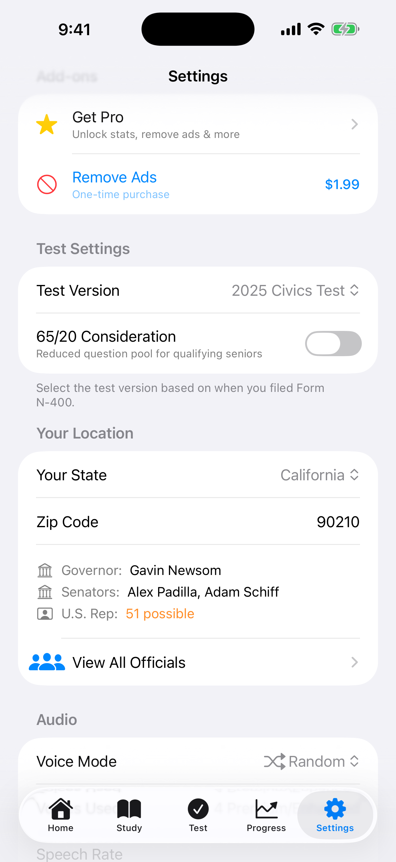 The Add-ons section before any purchase on iPhone